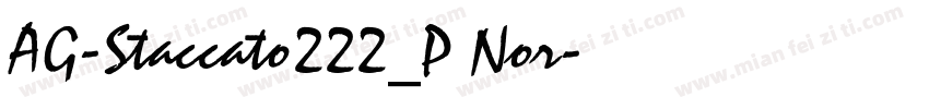 AG-Staccato222_P Nor字体转换